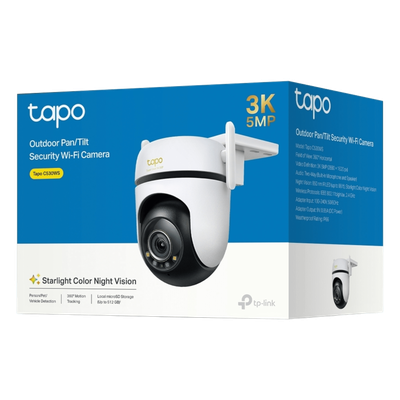 Cámara IP PTZ Wi-Fi / 5 Megapixel 3K / Visión 360° / Starlight Color / IP66 / Audio Bidireccional / Detección IA
