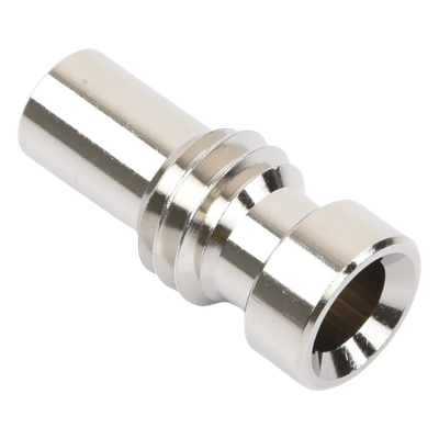 Adaptador / Reductor coaxial / Cables RG-8/X, BELDEN 9258, RG-59/U, BELDEN 8241 / Cuerpo níquel / Ensamble roscable