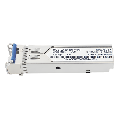 Transceptor mini-GBIC SFP 1G LC / WDM BIDI / Monomodo 40 km / TX 1310nm RX 1550nm / 131 pies