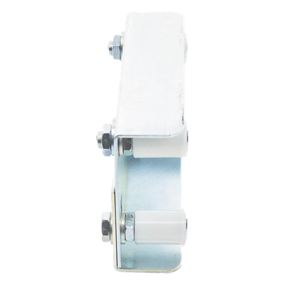 Guía Superior Ajustable / 4 Rodillos Nylon 30 mm / Acero Galvanizado / Puertas 35-62 mm / 2.27 kg