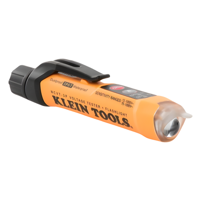 Detector de voltaje sin contacto / 12-1000 V CA / Doble rango / IP67 / CAT IV 1000 V / 6.6' (2 m) resistencia a caídas / Linterna integrada