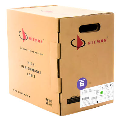 Bobina de Cable UTP Cat6 / 4 Pares / 23 AWG / LS0H / 305 m (1000 pies) / Violeta