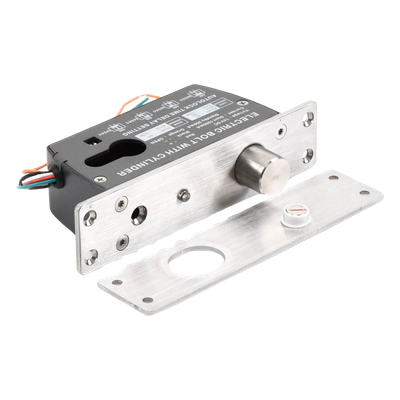 Cerradura de Perno Eléctrica / 2000 kg de Fuerza de Sujeción / Fail Safe 12 VCC / Temporizador 0-9 s / Sensor de Puerta NO/NC/COM / 500000 Ciclos