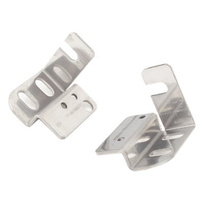 Soportes de Montaje Atornillable / Perfil Bajo / Slide-and-Lock / Acabado Galvanizado / 2 Piezas
