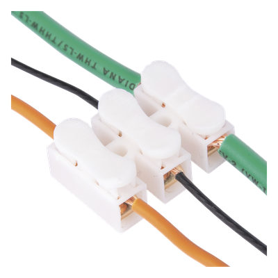 Conector Push / 3 Contactos / 250V 10A / -40°C a 100°C / Cables 0.5 a 3.5 mm² / Material Antiflama