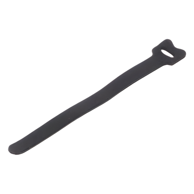 Cincho de contacto reutilizable / 210 x 16 mm / Nylon y polipropileno negro / 20 piezas / 0.69 x 0.63 pulgadas