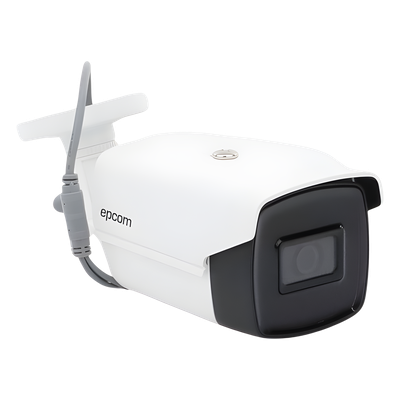 Bala TURBOHD / 4K 8.29 MP / Gran Angular 102.9° / Lente 2.8 mm / IR EXIR 60 m / Exterior IP67 / dWDR / -40°C a 60°C