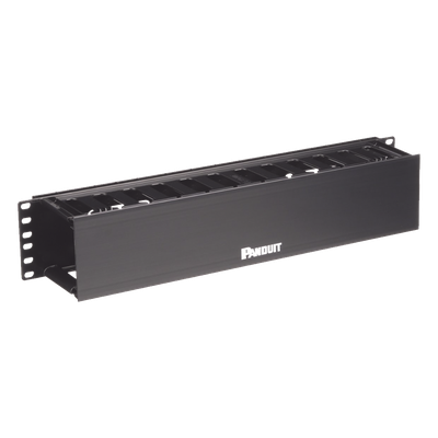Organizador de Cables Horizontal / Rack 19in / 2UR / Frontal / PatchLink / ABS