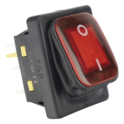 Interruptor Industrial con LED / IP65 / Contactos NO-COM-NC / Operación -40°C a 125°C / 12/24 VCC / 30A