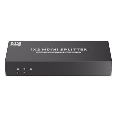 Splitter HDMI / 1x2 / HDMI 2.1 / 8K @ 60 Hz / 4K @ 120 Hz / 48 Gbps / HDR10+ / Dolby Vision / HDCP 2.3