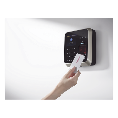 Lector biométrico / NPU con IA / 500,000 usuarios / WiFi+Ethernet+RS-485 / IP65 / EM-MIFARE-DESFire-FeliCa-NFC-Bluetooth