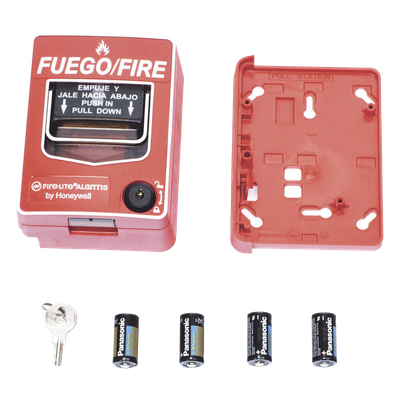 Estación Manual de Incendio Inalámbrica / Direccionable / Doble Acción / Bilingüe Español-Inglés / Red Mesh Swift