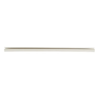 Canaleta de PVC / Diseño Tipo Bisagra / 38.4 x 24 x 3048 mm (10 ft) / Instalación Adhesiva Sin Herramientas / UL94V-0 / Blanco Mate