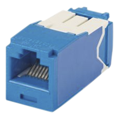 Conector Jack RJ45 / Cat 6A / Mini-Com TG / Sin Herramienta Impacto / 10GBase-T / 150m (492 pies) / Azul