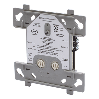 Módulo Monitor Direccionable / Circuito IDC Clase A o B / Lazo SLC / Alimentación por SLC / 1,500 Ohms Máx. / Certificado UL/FM