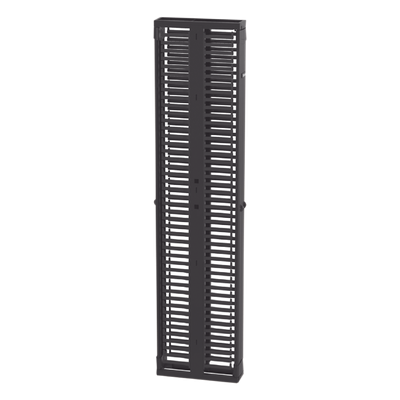 Organizador Vertical de Cables / Alta Densidad 45 RU / Doble Frontal y Posterior / 6 in (152 mm) Ancho / Acero y ABS / Push-to-Close