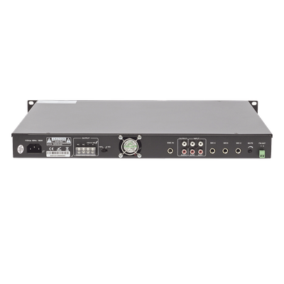 Amplificador Mezclador / 120W RMS / Salidas 100V y 4-16Ω / Bluetooth / MP3 / Tuner FM / Montaje Rack 1U