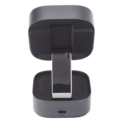 Cargador Inalámbrico 2 en 1 / Qi 2 15W / Base Auriculares 5W / Salida USB-C 5W / Potencia Total 25W / Protección Múltiple