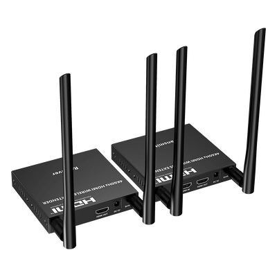 Extensor HDMI Inalámbrico / 4K@60Hz / Resolución 4096x2160 / Tecnología ipcolor STREAM / Banda 5G 5.18-5.24 GHz / Alcance 50 m (164 ft) / Conexión 1 a 4 Pantallas
