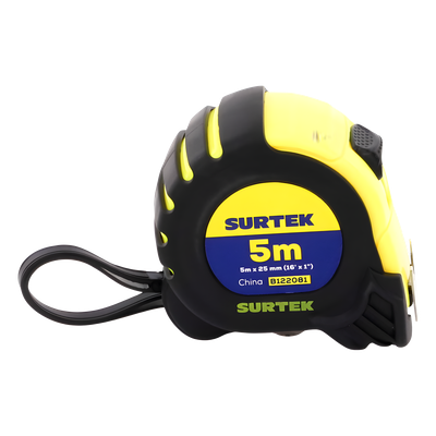 Flexómetro anti impacto / 5 m (16.4 ft) / Cinta ancha 1" / Dual mm/pulgadas / ABS