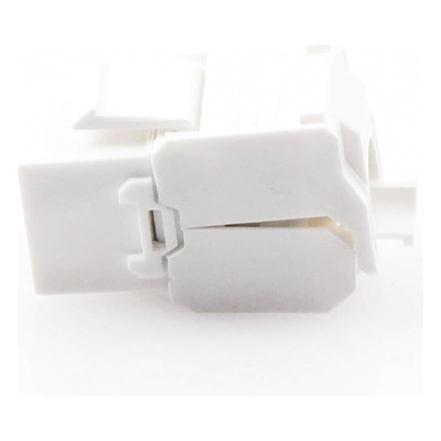 Módulo Jack Keystone / Cat6A / Toolless / U/UTP / 180° / 10 Gbps / Color Blanco
