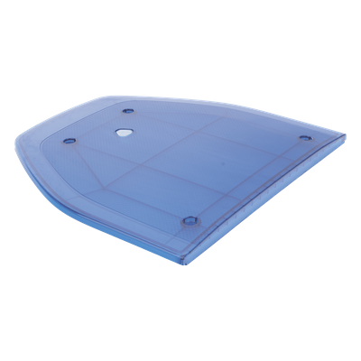 Domo Lateral de Reemplazo / Perfil Bajo / Resistente UV / Color Azul / Compatible con Barra SP216