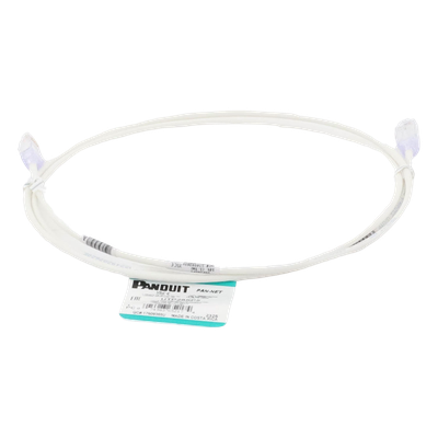 Cable de Parcheo Cat6 UTP / 28AWG Diámetro Reducido / 1.52 m (5 Pies) / PoE++ / LSZH-CM / Blanco Mate