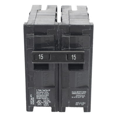 Interruptor Termomagnético Enchufable / 2 Polos / 15 A / 120/240 V AC / 10 kA / UL 489