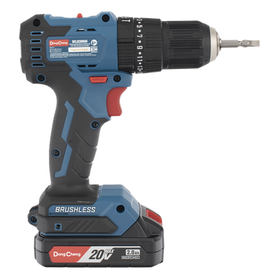 Rotomartillo Inalámbrico / 20V / Motor Brushless / 50 Nm / Broquero 1/2 in / 2 Baterías 2.0Ah / 1800 RPM / 2700 IPM / 1.28 kg