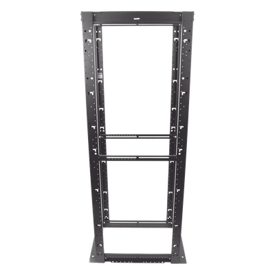 Rack de Cuatro Postes / 45 Unidades de Rack / 19" EIA / Carga 2500 lbs (1134 kg) / Profundidad 762 mm (30 in) / Rieles Numerados Roscados #12-24