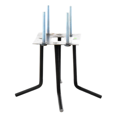 Anclaje de Acero para Barrera Vehicular / Sujeción al Piso / Compatible con Serie XB, XBF y XBS / Instalación Indirecta