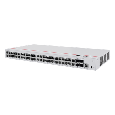 Switch Capa 3 Administrable / 48 Puertos Gigabit PoE / 4 SFP Uplink / 104 Gbps / PoE Perpetuo 380W / iStack