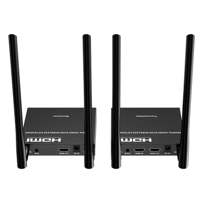 Extensor HDMI Inalámbrico / 4K@60Hz 4096x2160 / KVM Integrado / Banda 5G / Alcance 50 m (164 ft) / 1 a 4 Pantallas