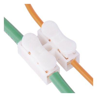Conector Push / 2 Contactos / 250V / 10A / -40°C a 100°C / Cables 0.5-3.5 mm² / Material Antiflama
