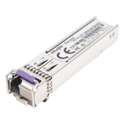 Transceptor SFP Industrial / 1 Gigabit / BIDI Monomodo / 20 km (65,616 ft) / TX 1550 nm / RX 1310 nm / -40 a 85 °C / LC
