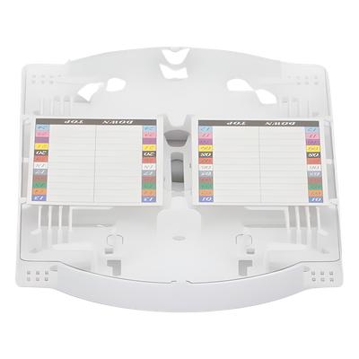 Charola de Empalme para Fibra Óptica / 24 Empalmes por Fusión / Capacidad 144 Núcleos / IP68 / -40°C a +65°C / Φ220x480 mm