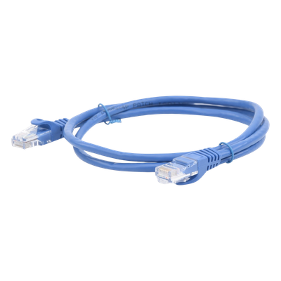 Cable de Parcheo UTP Cat5e / 1 Metro (3.28 Pies) / Azul / RJ45 / 100 Ohm