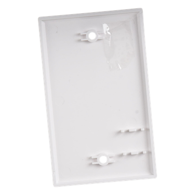 Placa de Pared Ciega / Vertical Plano / 70 x 115 mm (2.75" x 4.52") / UL 94V-0 / Blanco