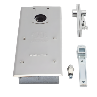 Cierrapuertas de Piso / Puertas Doble Acción hasta 120 kg / Apertura 130° / Cierre Hidráulico Ajustable / Caja 40 mm / Certificado EN 1154