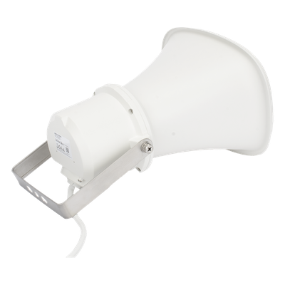 Bocina IP / 25 Watts / 124 dB / IP67 / Entrada de Alarma / SIP e ISUP / Sin Amplificador