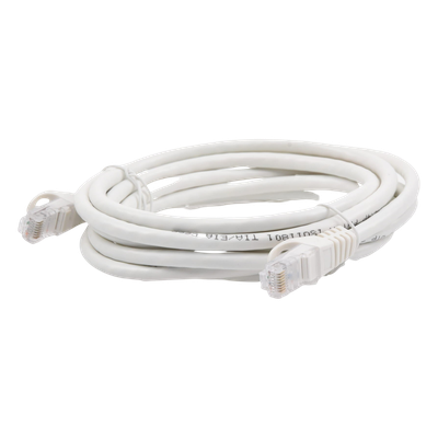 Cable de Parcheo UTP Cat6 / 3.0 m (9.84 ft) / 1 Gbps / RJ45 / Blanco