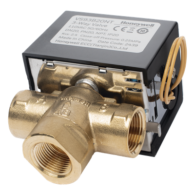Válvula de Control Eléctrica 3 Vías / Fancoil / Retorno por Resorte NC / 110 V CA / DN20 (3/4") NPT / PN20 / On/Off