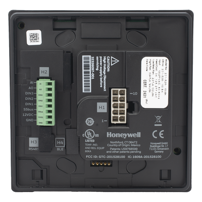 Termostato de Gestión Energética / BACnet MS/TP y Wi-Fi / 100-277 VAC / FCU 2 y 4 Tubos / 3 Velocidades / Sensor PIR / Ónix Negro
