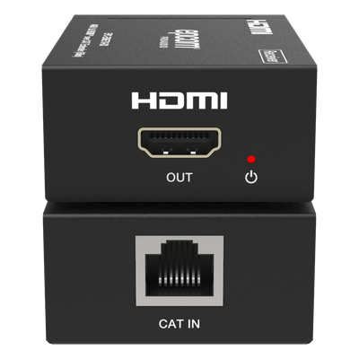 Splitter HDMI / 1x2 / 4K@60Hz a 60 m (197 ft) / 4K@30Hz a 70 m (230 ft) / Extensión Cat6 / Salida Loop / EDID / HDCP 2.2 / PoC