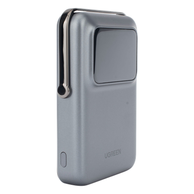 Power Bank Inalámbrico / 10000 mAh / Carga Inalámbrica 7.5W / USB-C 20W / Pantalla TFT con Emojis / Soporte Plegable / Succión Magnética 10N