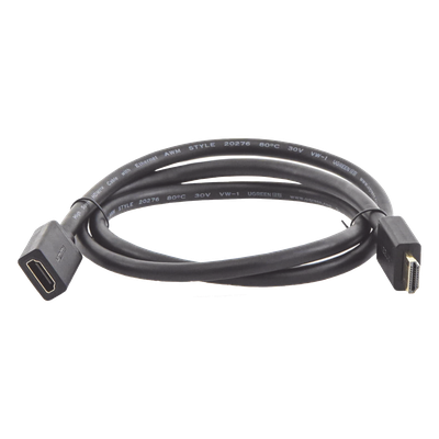 Cable Extensor HDMI / 1 m (3.28 ft) / 4K@60Hz / 3D / HDR / Macho a Hembra / Cobre Estañado / Transmisión Estable