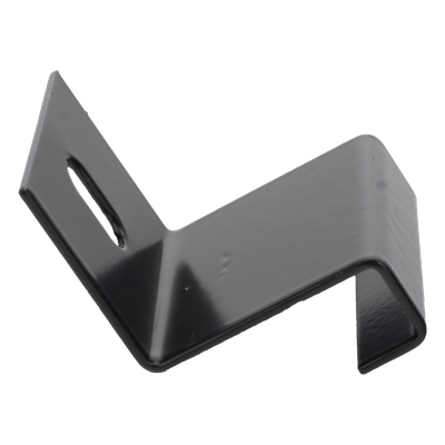 Grapa de Fijación para Escalera Tubular / 1.5" de Peralte / 12" de Ancho / Acero al Carbón / Pintura Epóxica Negra