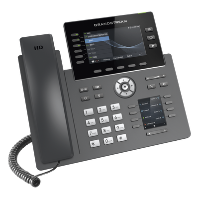 Teléfono IP / 6 Líneas SIP / Wi-Fi 5 Dual Band / Bluetooth 5.0 / Pantalla 4.3" / 48 Teclas MPK / PoE / Audio HD Opus