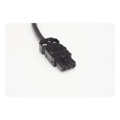 Cable de Unión para Lámparas LED / Conexión Daisy Chain hasta 4 Unidades / 60 cm / 3 Polos / Voltaje Universal 100-240V AC / Sistema Clic sin Herramientas