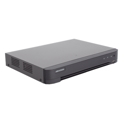 DVR Pentahíbrido / 4 Canales TURBOHD + 2 Canales IP / 3K Lite 5 Megapixel / Audio Bidireccional Coaxitron / Reconocimiento Facial / AcuSense / 1 Bahía HDD 10 TB